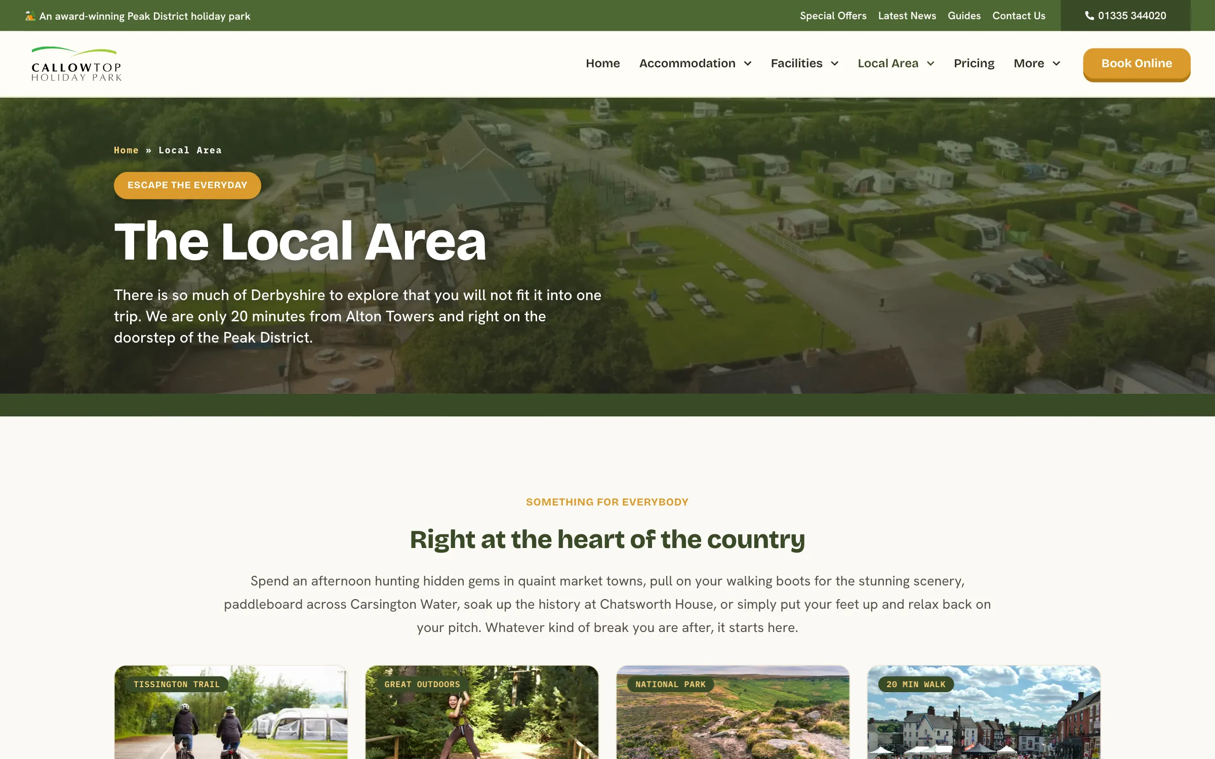 The local area guide for the Peak District