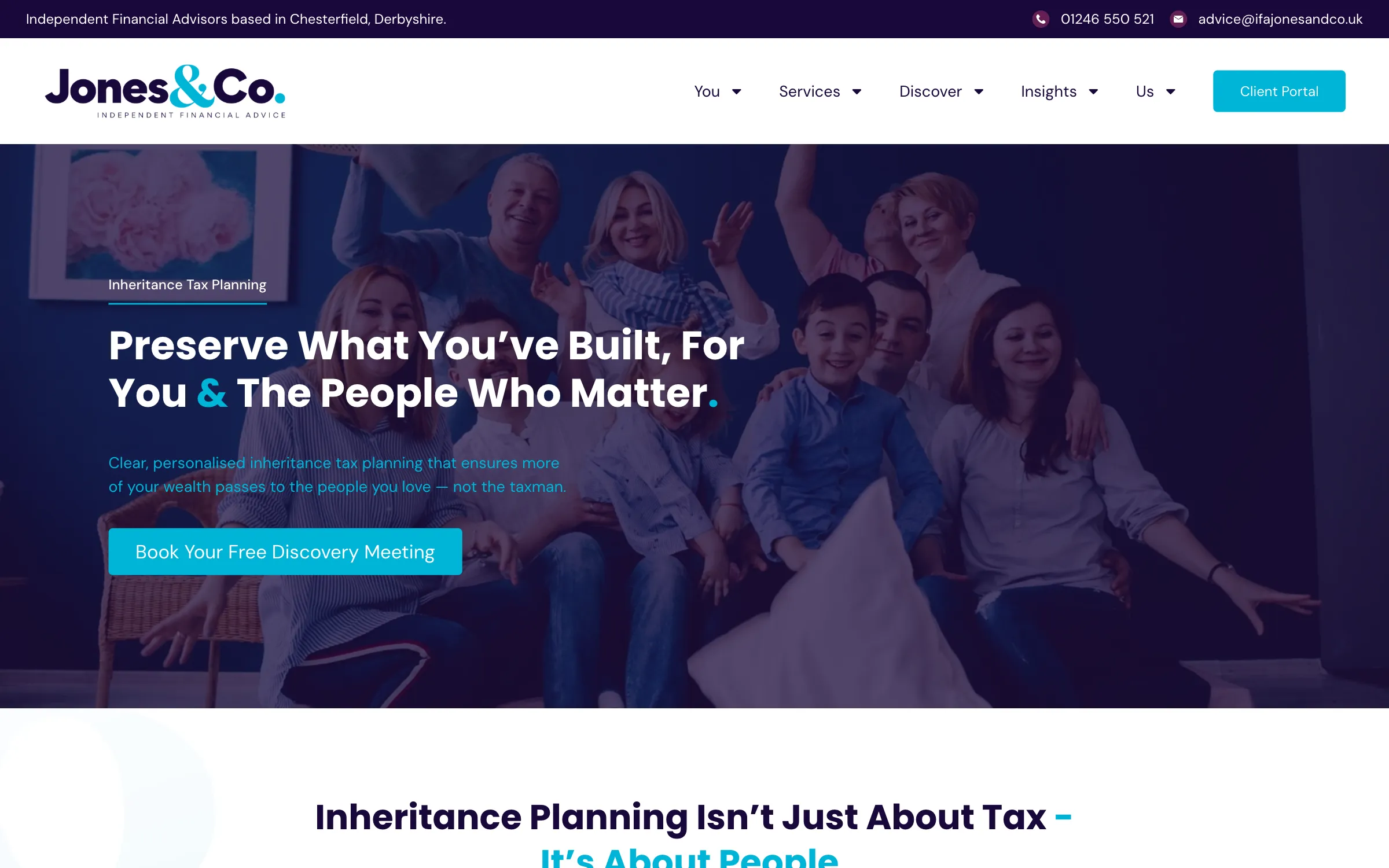 The inheritance tax planning page
