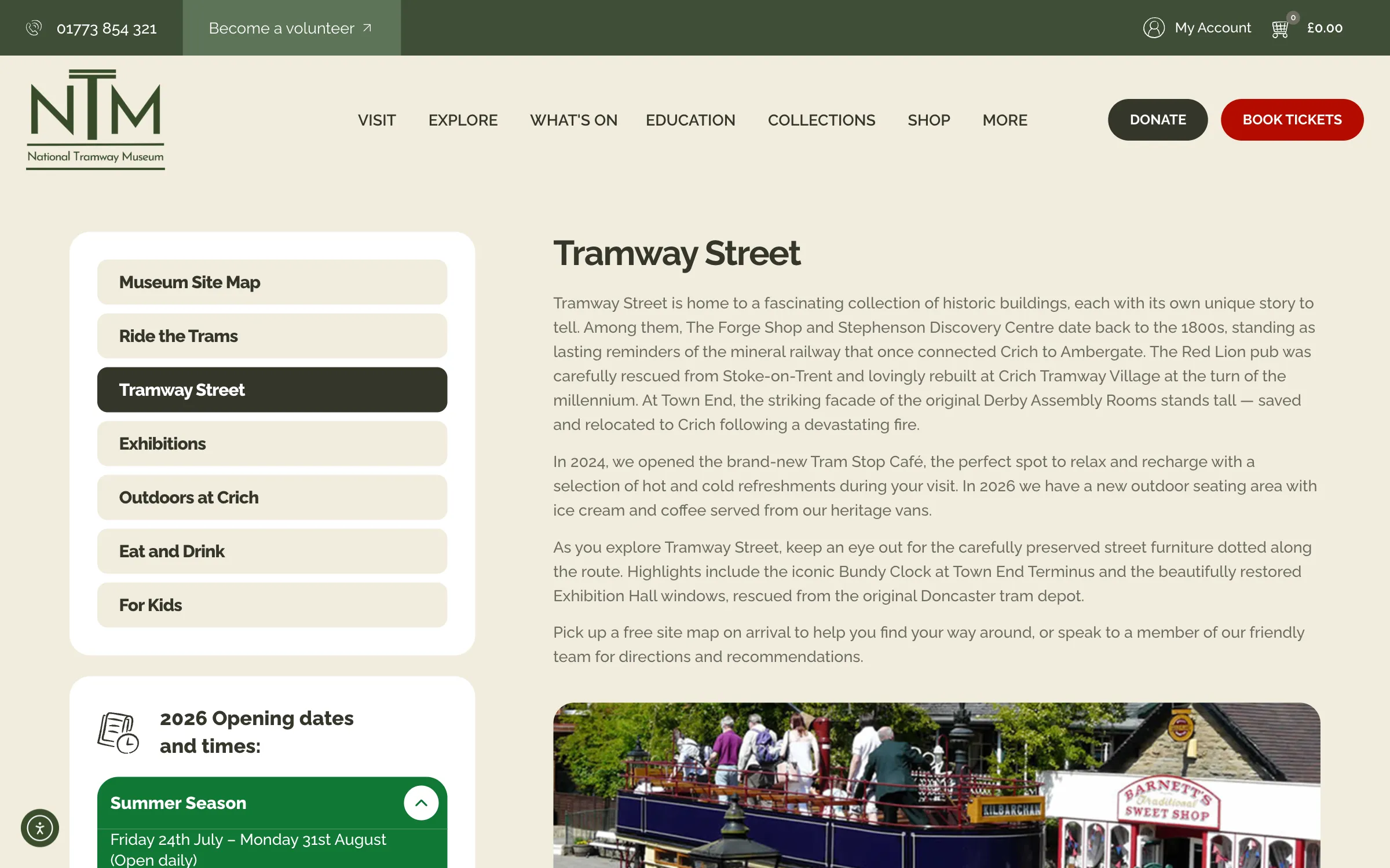Tramway Street, the recreated period village