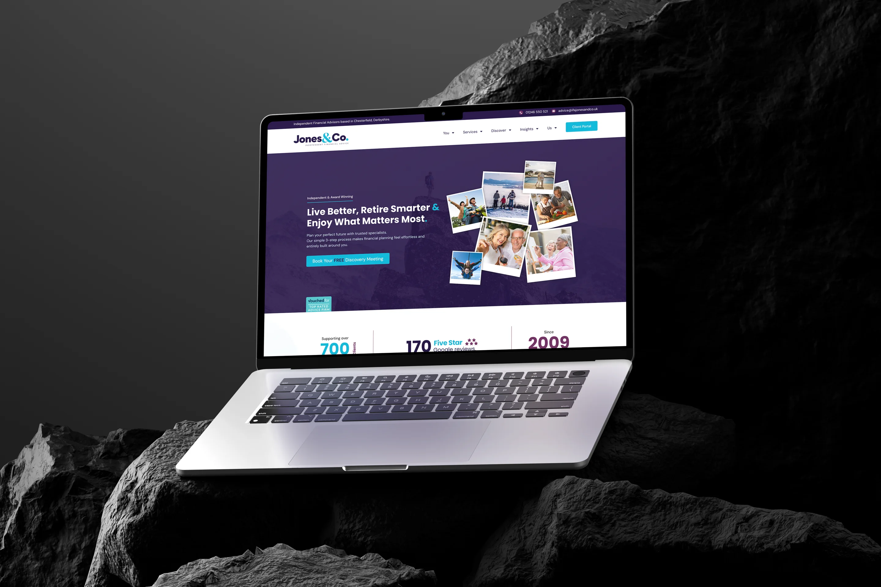 The IFA Jones & Co website