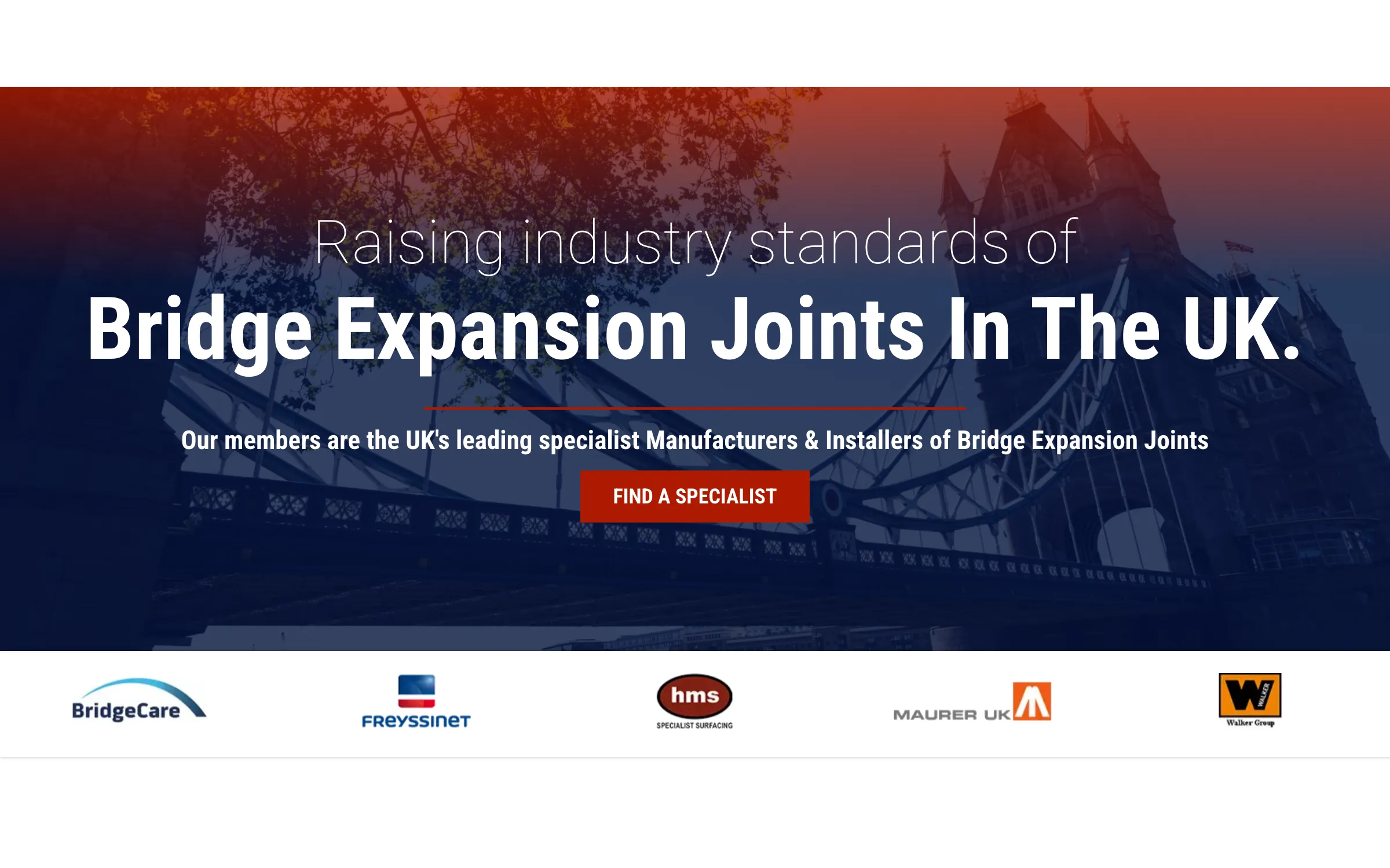 The Bridge Joint Association website homepage