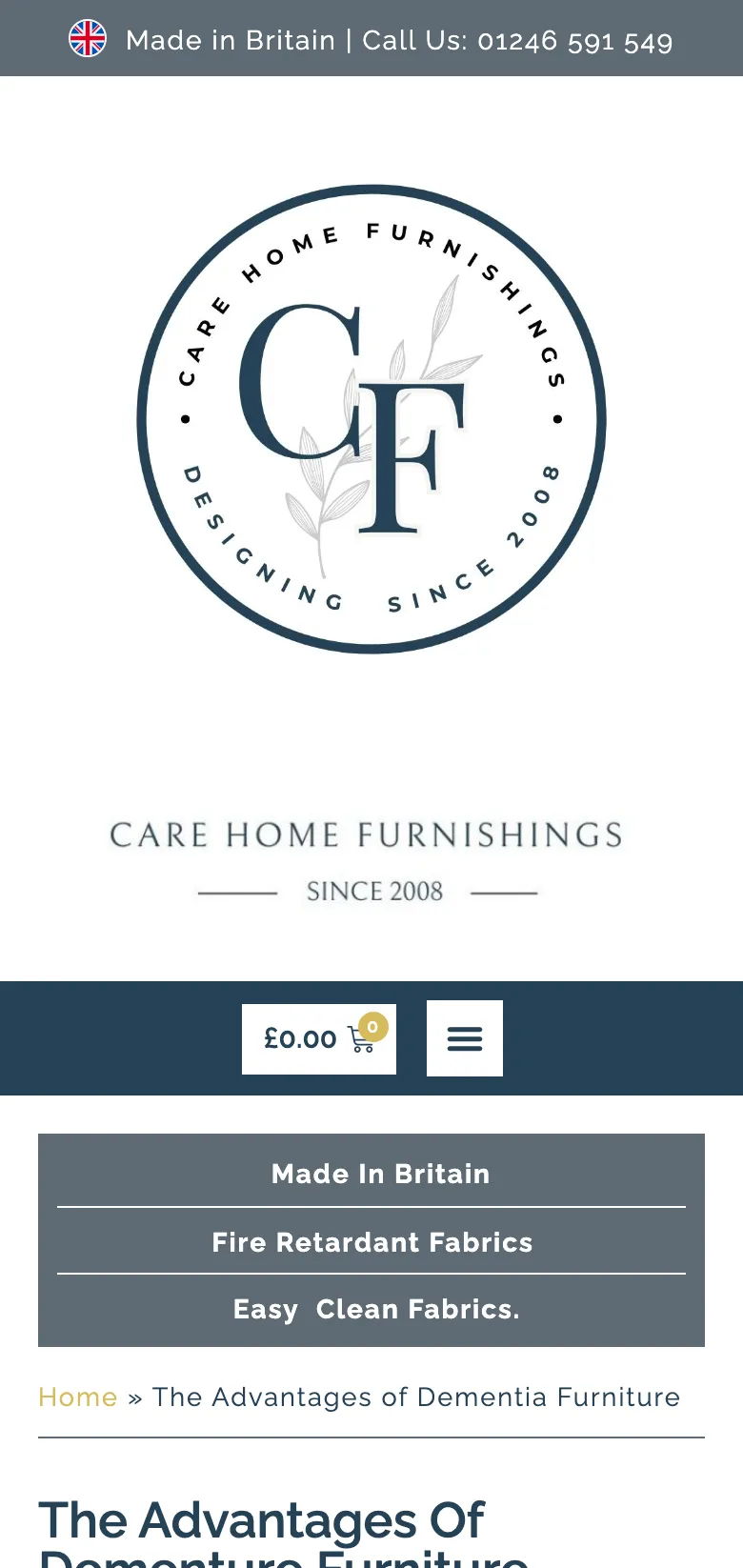 The advantages of dementia furniture guide, on mobile