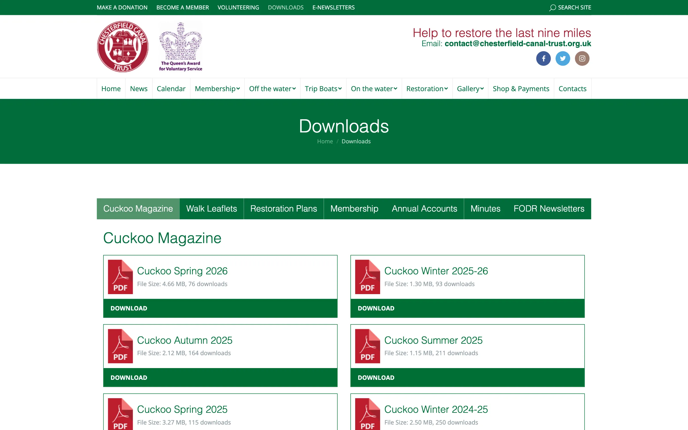 The downloads library