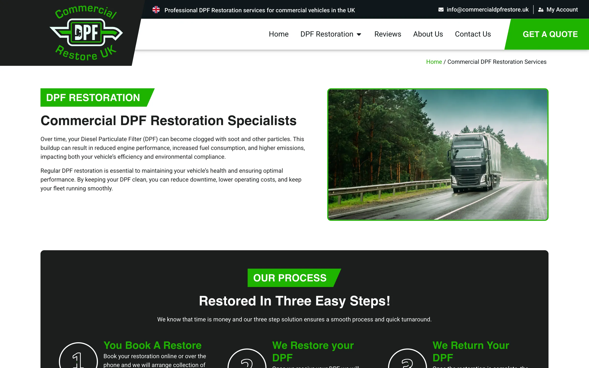 The commercial DPF restoration overview