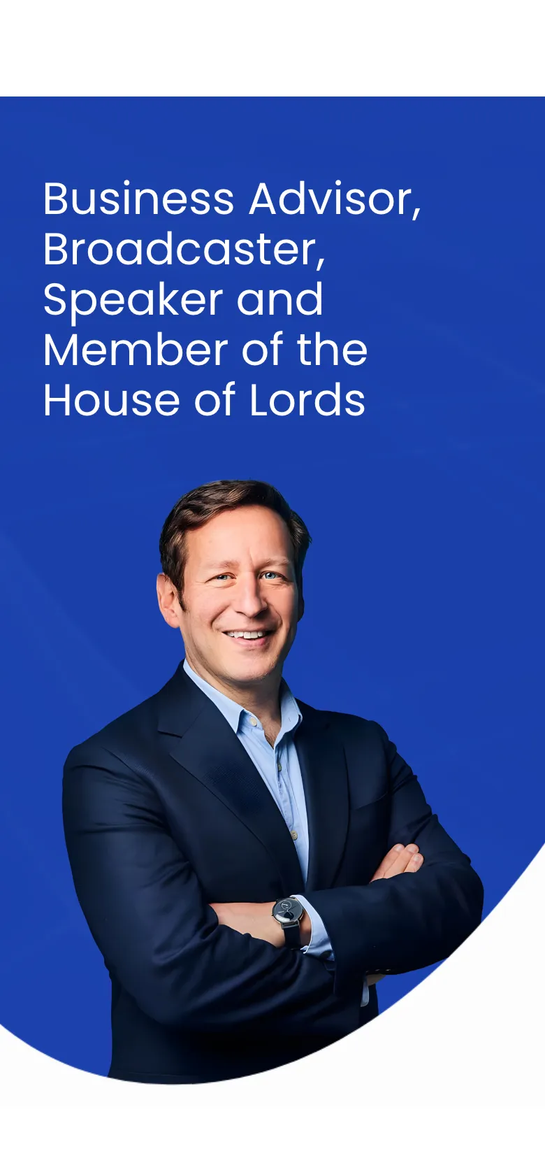 The Lord Ed Vaizey homepage, on mobile