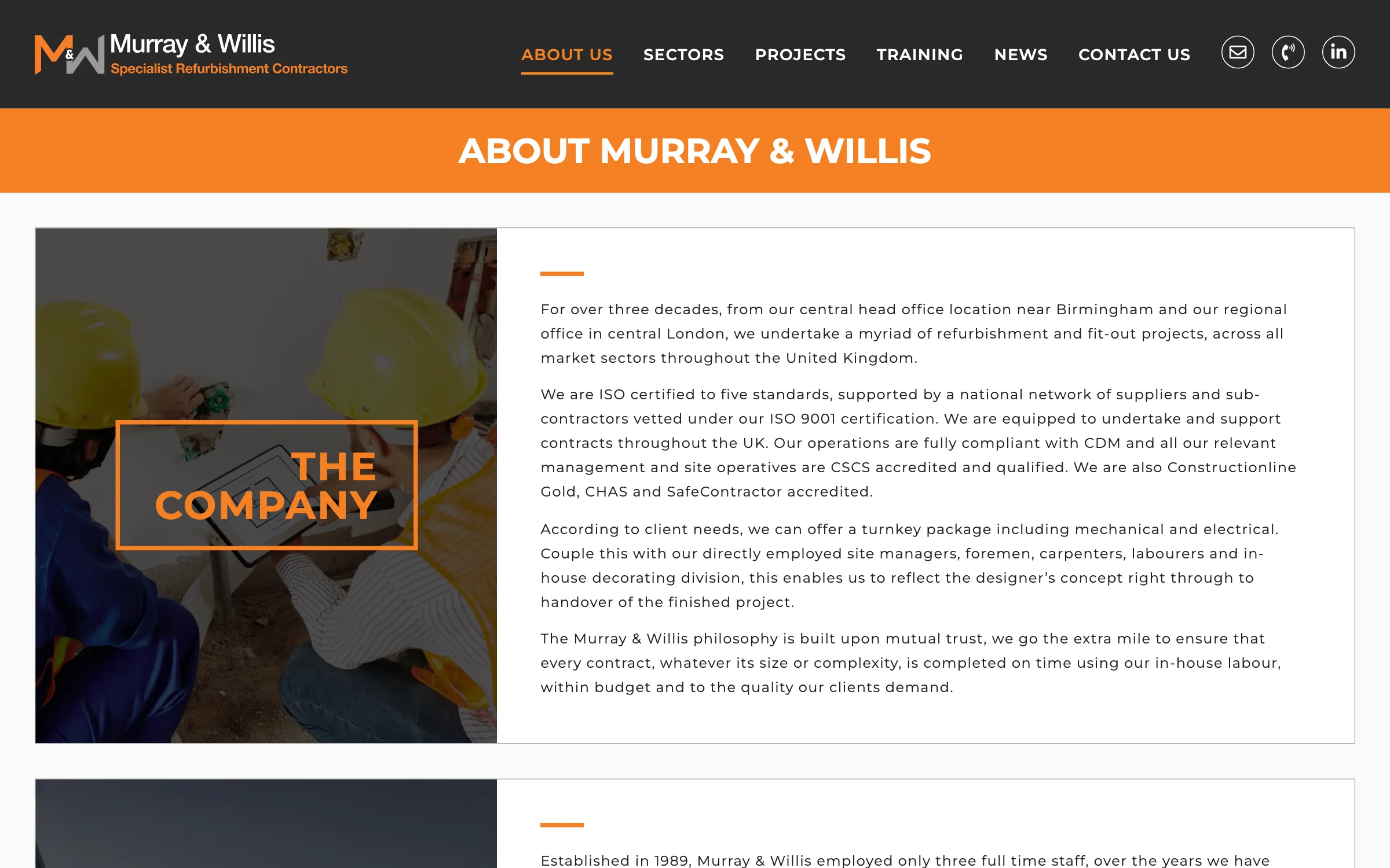 The Murray & Willis about us page