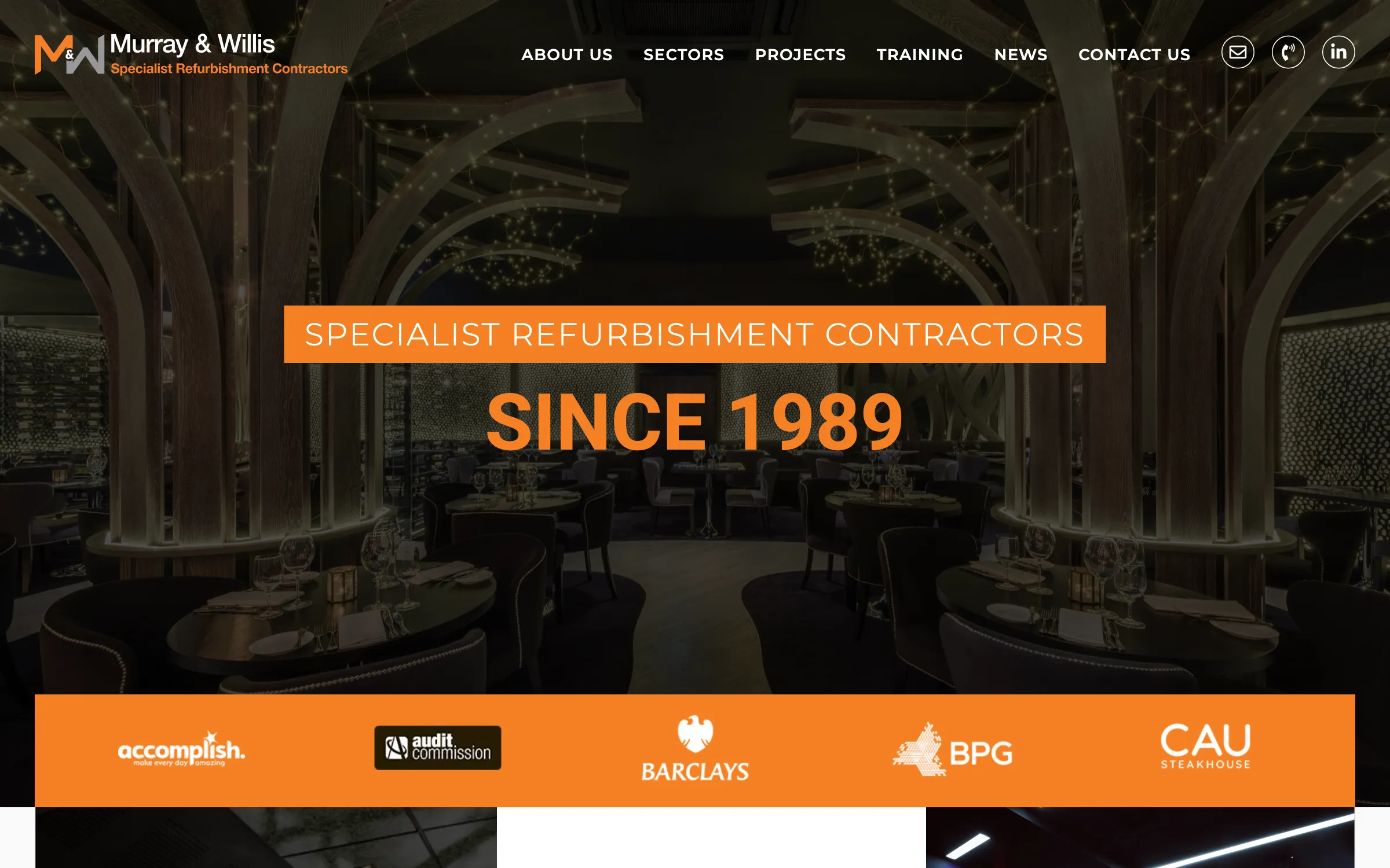 The Murray & Willis website homepage