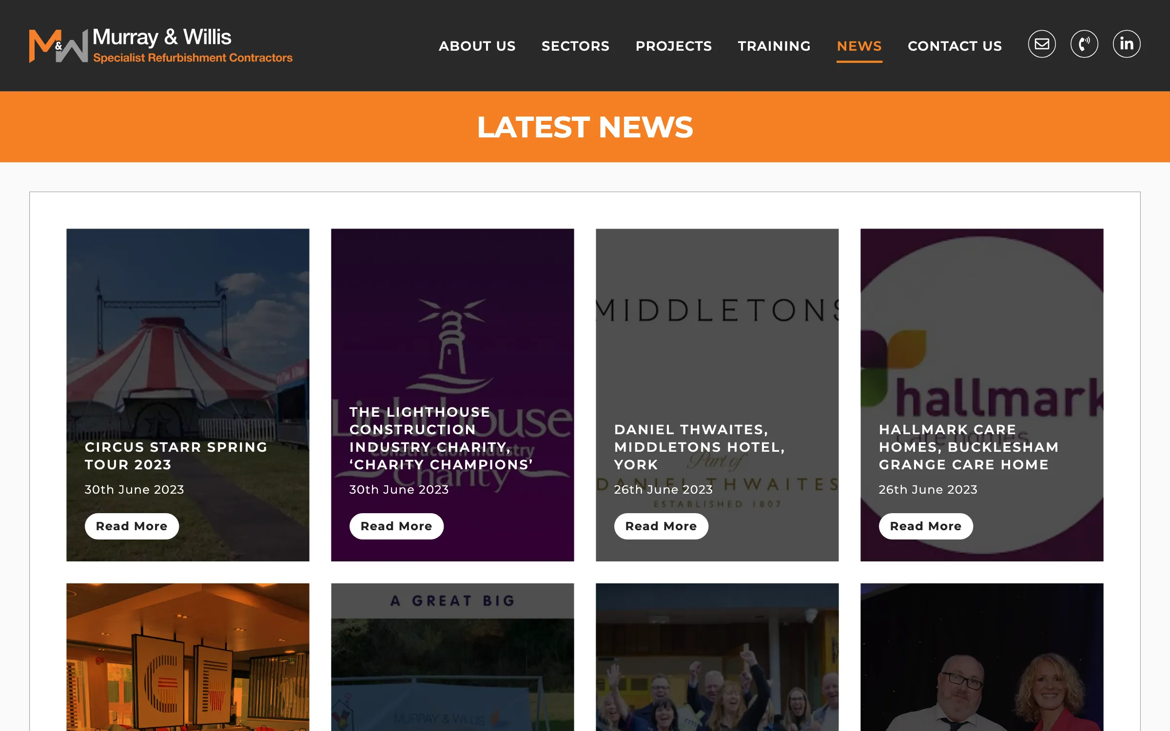 The Murray & Willis news page