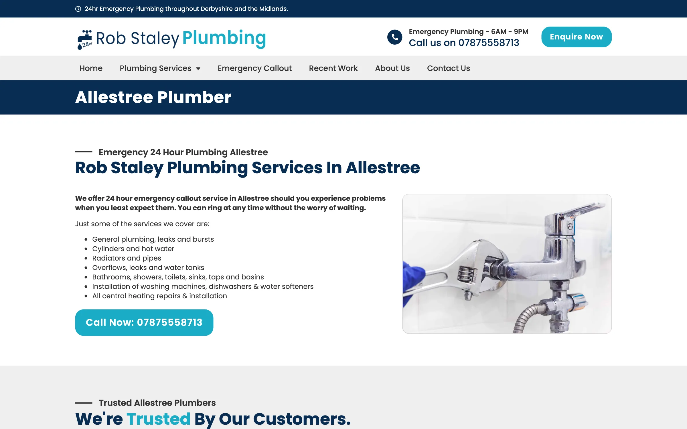 The Allestree plumbing page