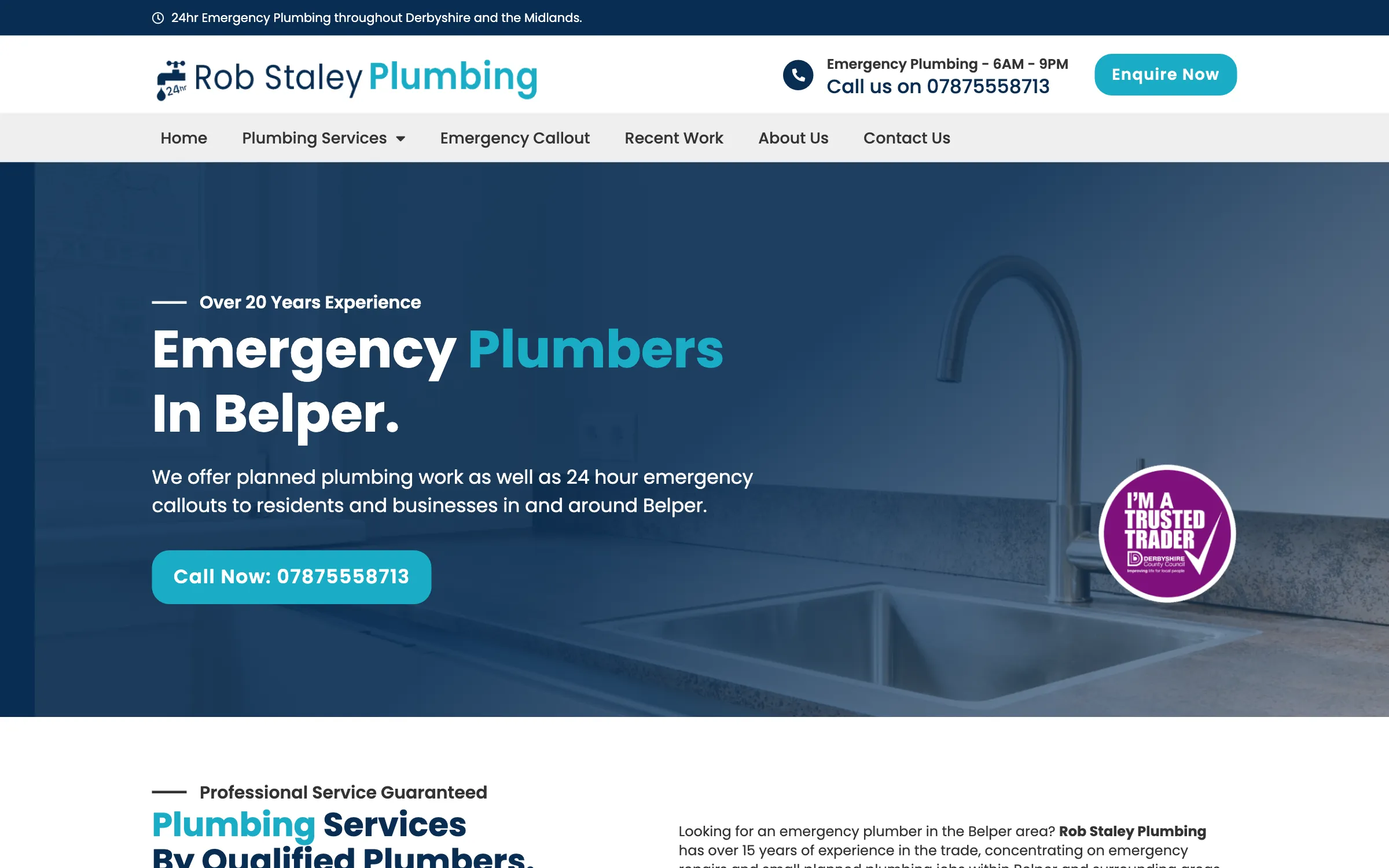 Emergency plumbers in Belper